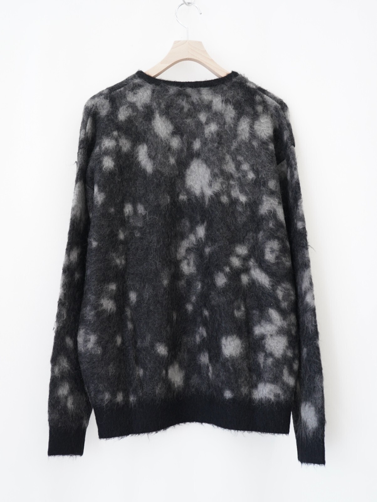 YOKE MENS Kid Mohair Jacqurad Cardigan IMAGE6