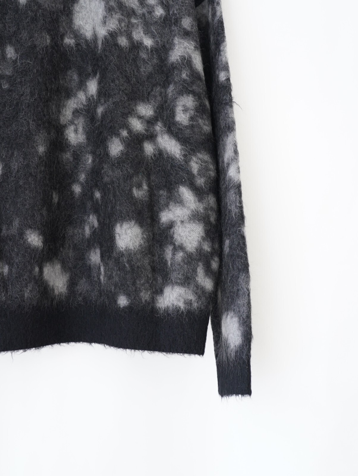 YOKE MENS Kid Mohair Jacqurad Cardigan IMAGE10