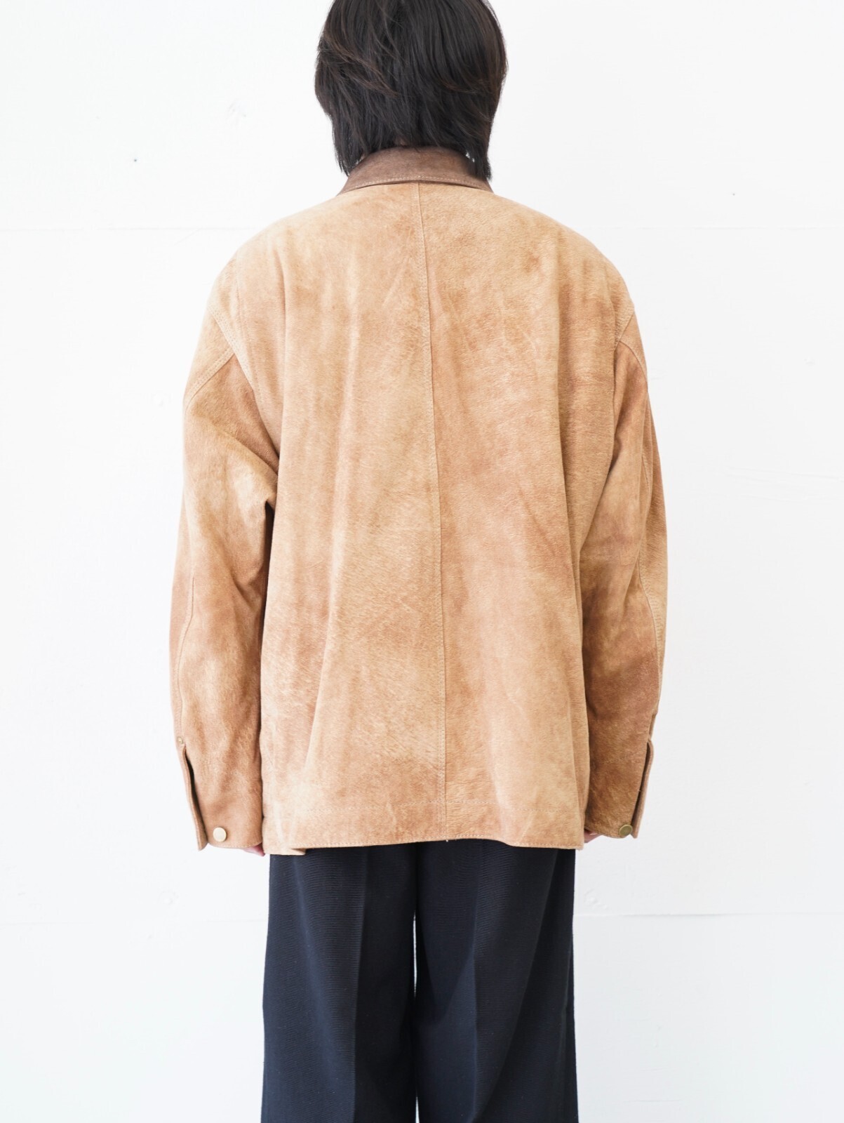 SEVEN BY SEVEN 男裝 LEATHER MICHIGAN CHORE COAT ‐Goat suede Antique finish‐ 圖片16