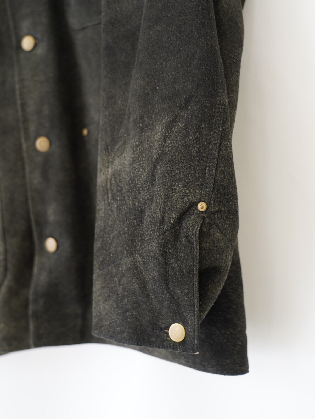 SEVEN BY SEVEN 男裝 LEATHER MICHIGAN CHORE COAT ‐Goat suede Antique finish‐ 圖片9