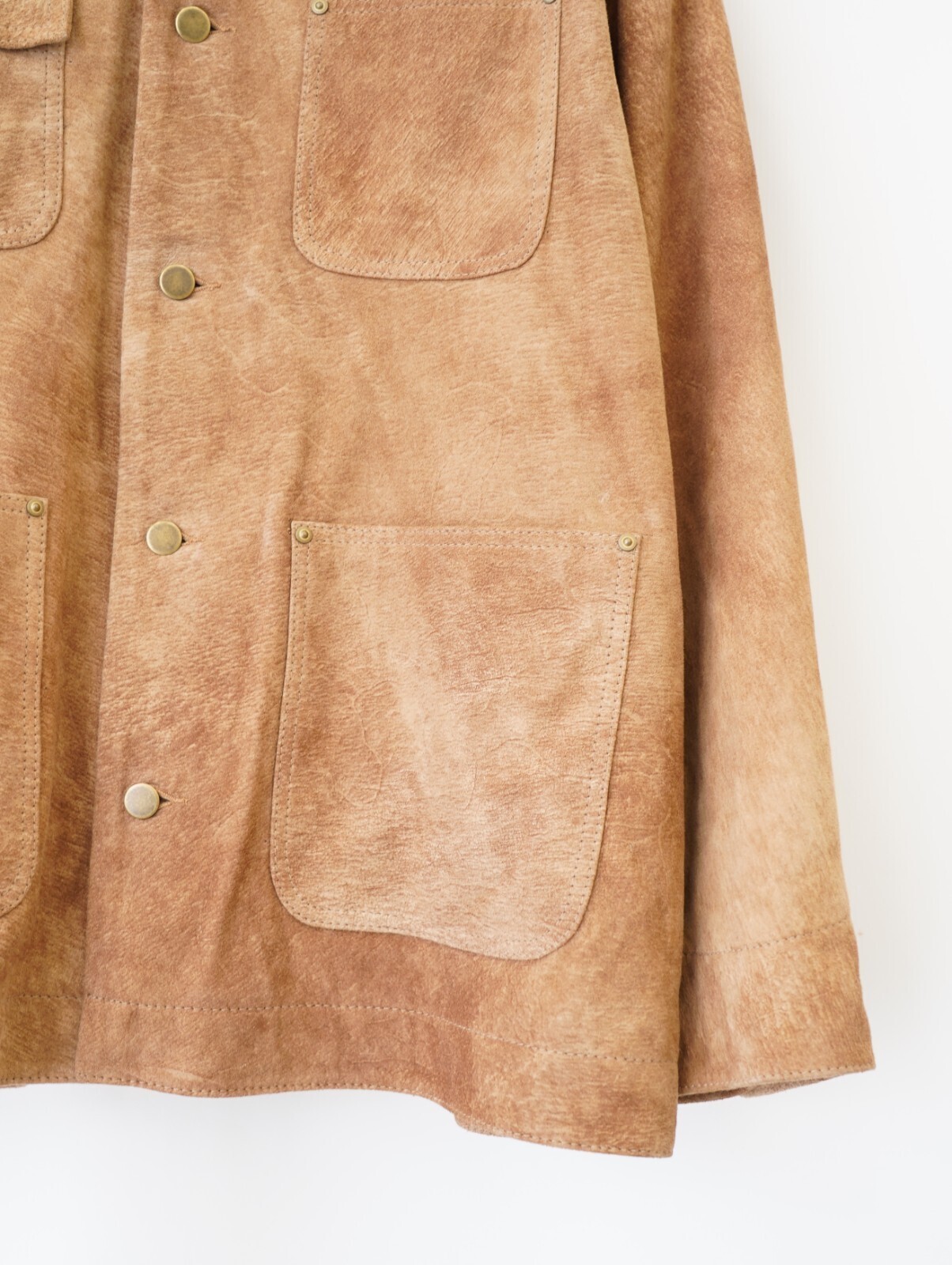 SEVEN BY SEVEN 男裝 LEATHER MICHIGAN CHORE COAT ‐Goat suede Antique finish‐ 圖片20