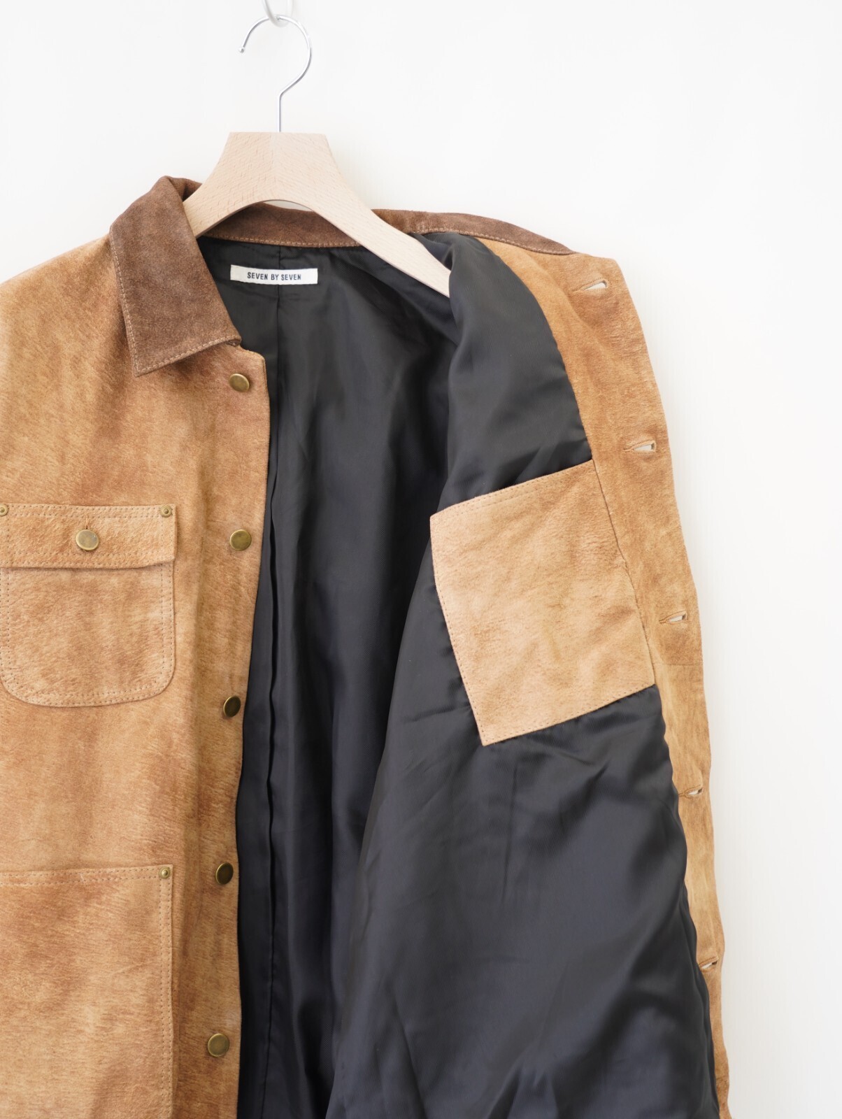 SEVEN BY SEVEN 男裝 LEATHER MICHIGAN CHORE COAT ‐Goat suede Antique finish‐ 圖片22