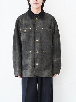 セブンバイセブン メンズ レザーミシガンコアコート 画像1