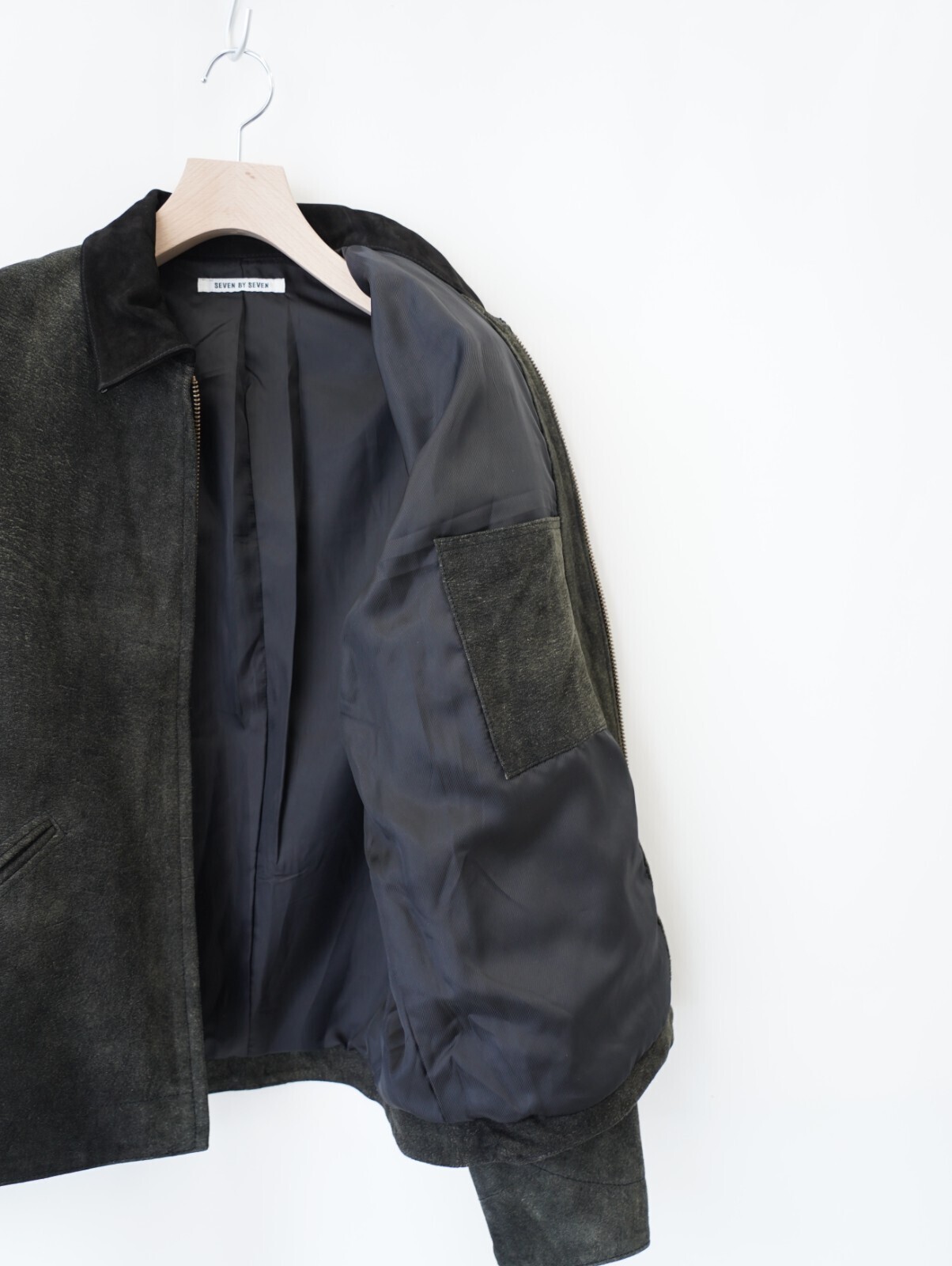 SEVEN BY SEVEN 男裝 LEATHER DETROITJACKET ‐Goat suede Antique finish‐ 圖片24