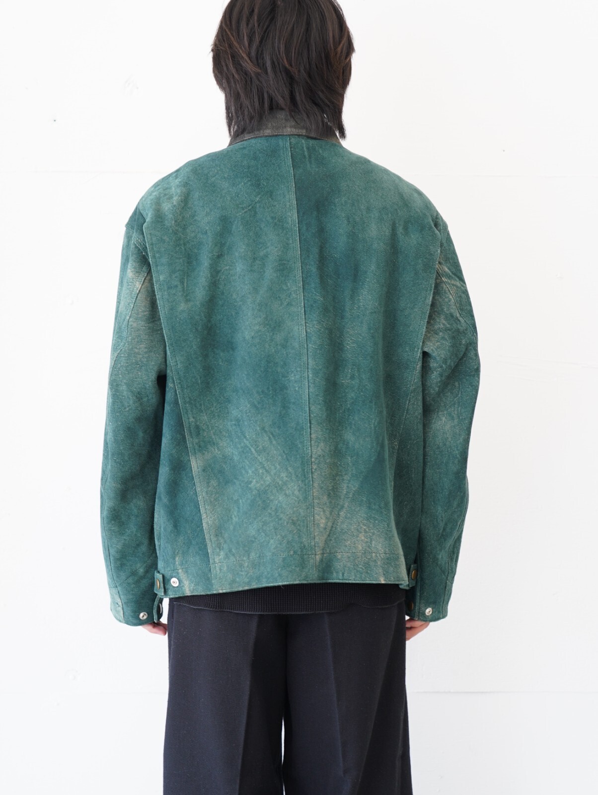 SEVEN BY SEVEN 男裝 LEATHER DETROITJACKET ‐Goat suede Antique finish‐ 圖片3