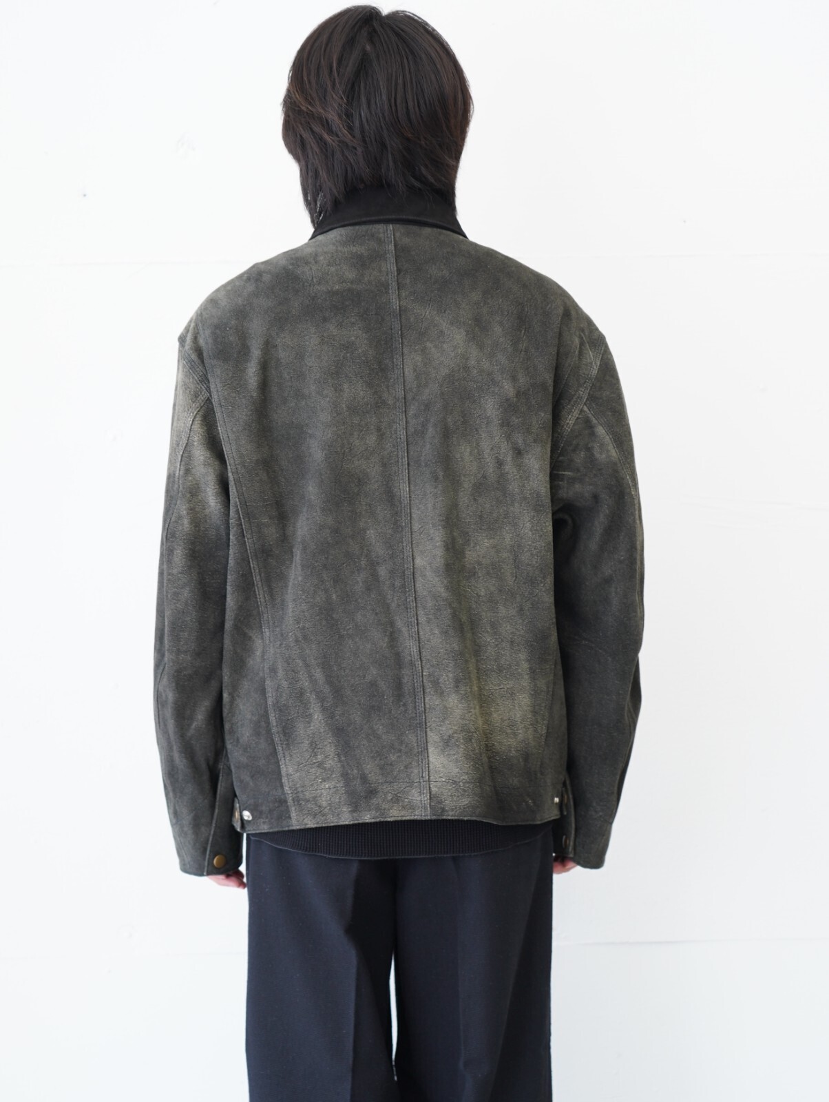 SEVEN BY SEVEN 男裝 LEATHER DETROITJACKET ‐Goat suede Antique finish‐ 圖片16