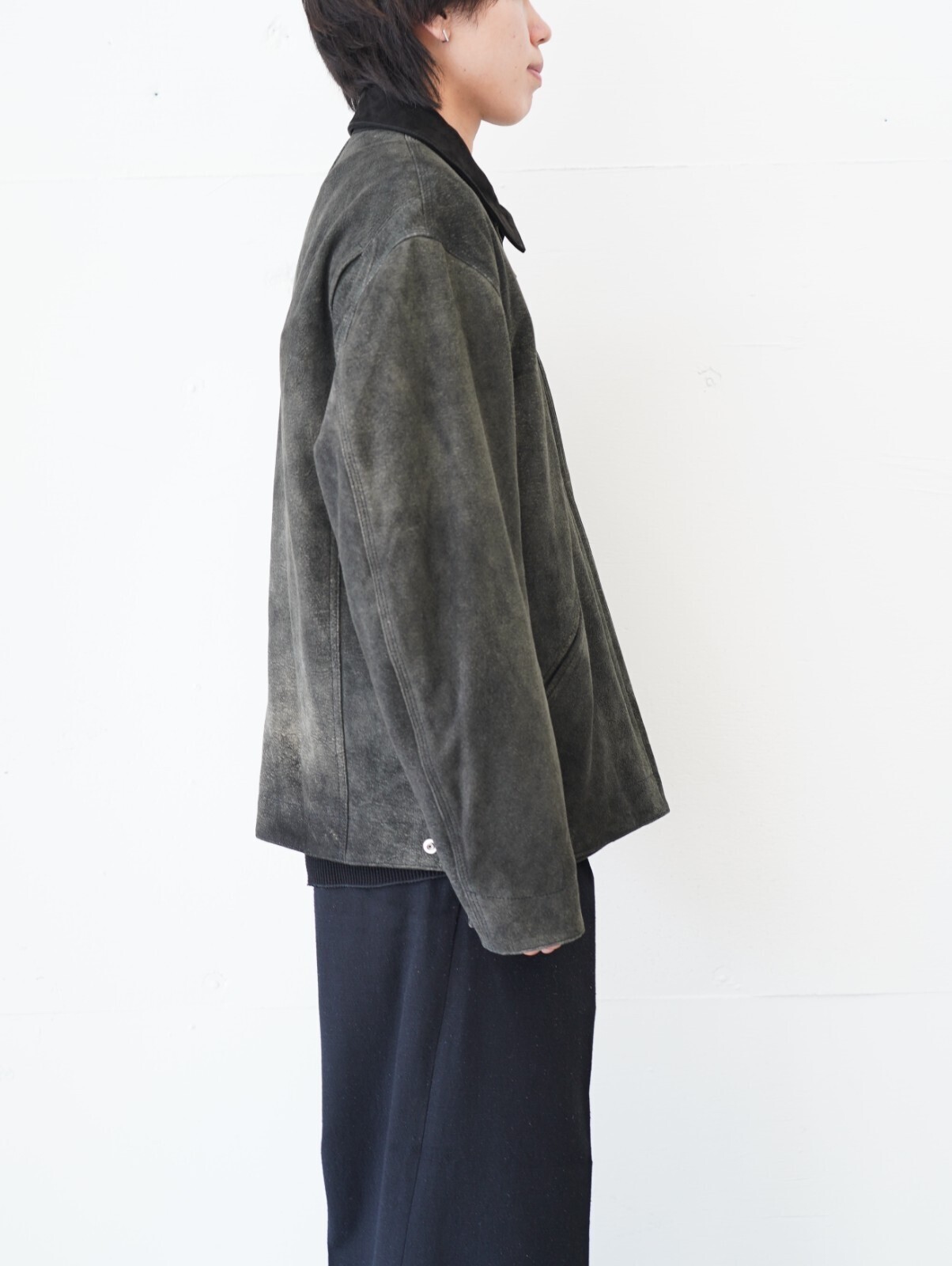 SEVEN BY SEVEN 男裝 LEATHER DETROITJACKET ‐Goat suede Antique finish‐ 圖片15