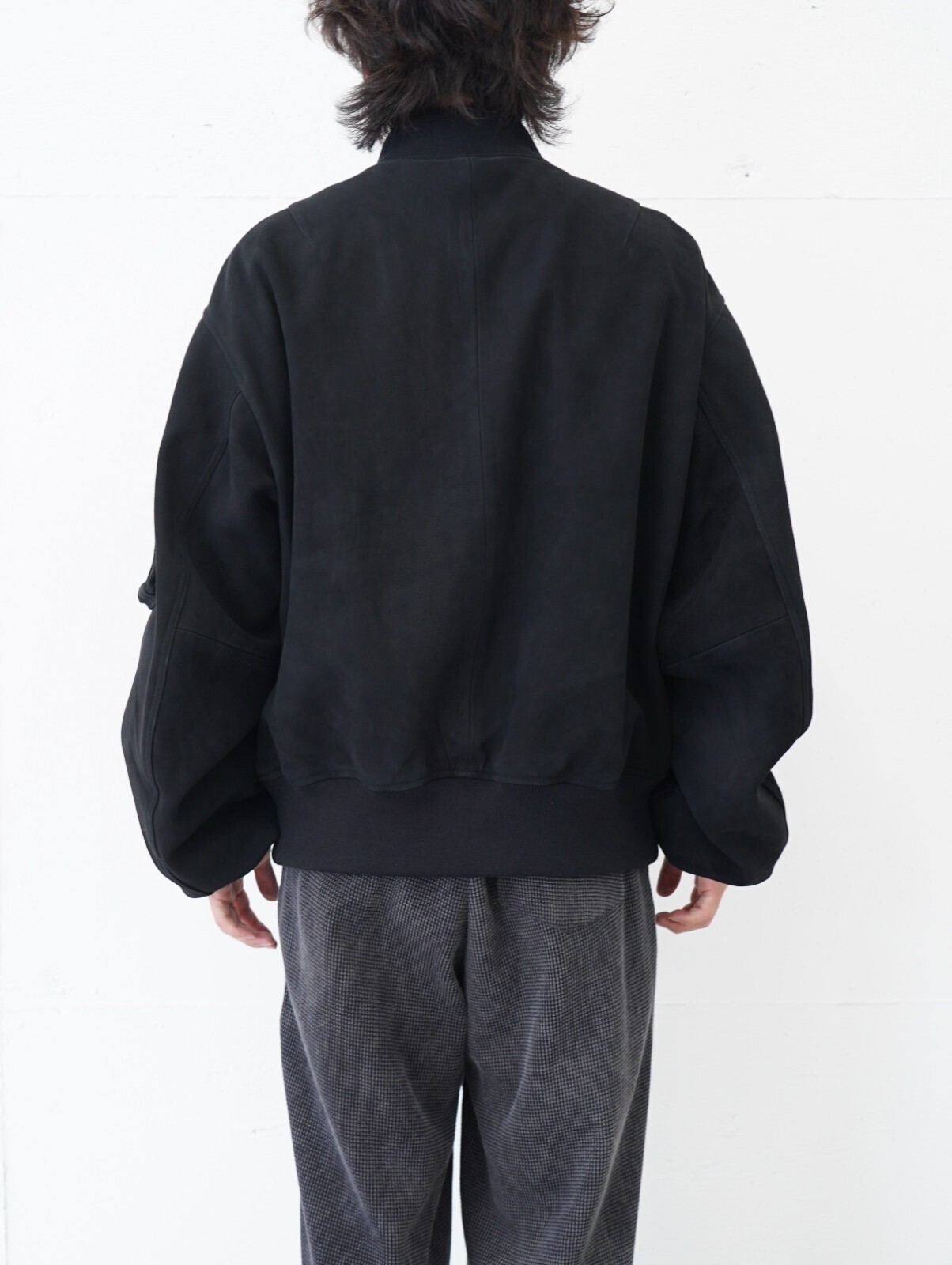 SEVEN BY SEVEN MENS LEATHER MA-1 BLOUSON ‐Kashmir Suede‐ IMAGE4