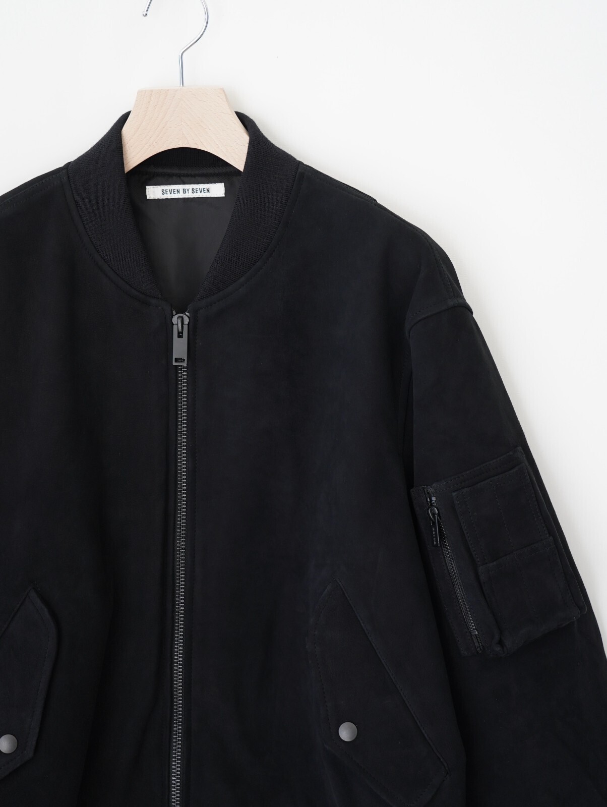 SEVEN BY SEVEN MENS LEATHER MA-1 BLOUSON ‐Kashmir Suede‐ IMAGE8