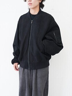 セブンバイセブン メンズ レザーMA-1ブルゾン 画像1