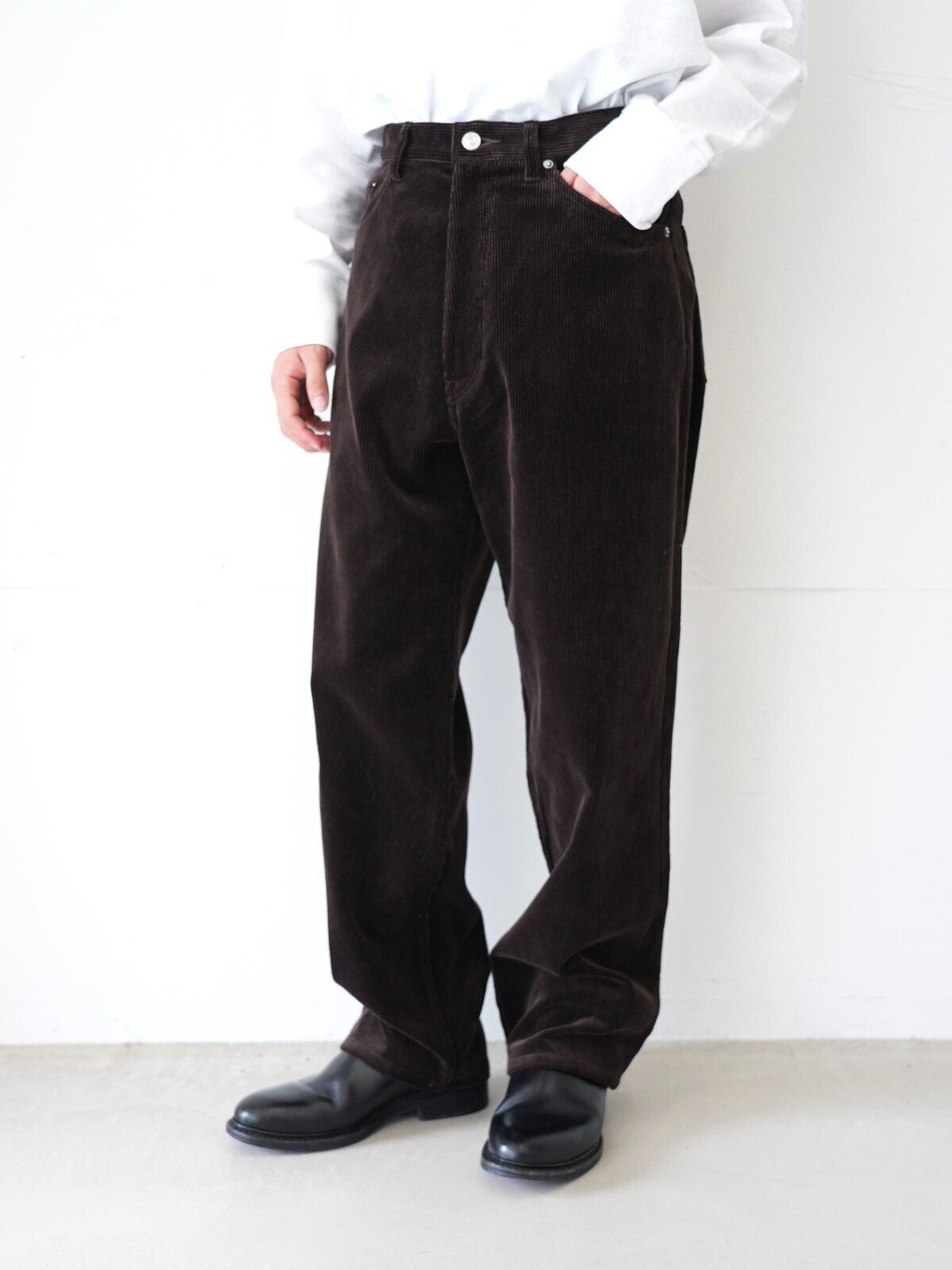 SEVEN BY SEVEN MENS CORDUROY WIDE PANTS ‐Modal mix‐ (25AW) IMAGE4