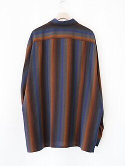 SEVEN BY SEVEN 男士 LOOSE SHIRTS ‐Wool Rayon Gradetion stripe‐ 图片8
