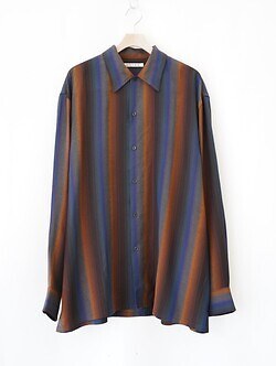 SEVEN BY SEVEN 男士 LOOSE SHIRTS ‐Wool Rayon Gradetion stripe‐ 图片3