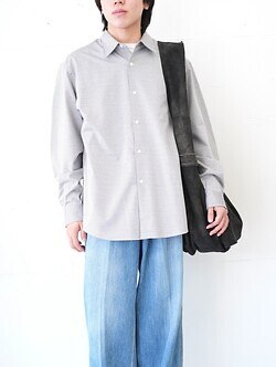 SEVEN BY SEVEN MENS LEATHER SHOULDER BAG ‐Goat suede Antique finish‐ IMAGE10