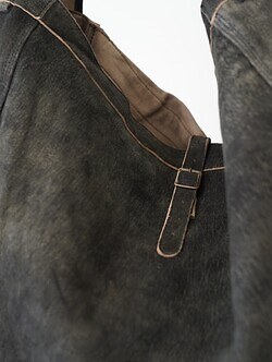 SEVEN BY SEVEN MENS LEATHER SHOULDER BAG ‐Goat suede Antique finish‐ IMAGE4