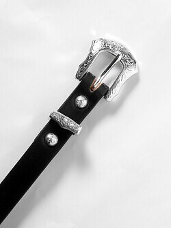 SEVEN BY SEVEN 여성 & 남성 【SBS*Rooster King & Co,.】NARROW WESTERN BELT (25AW) 이미지4