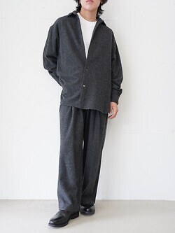 Blanc YM 女士 & 男士 CASHMERE SHIRT JACKET 图片6