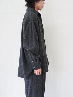 Blanc YM 女士 & 男士 CASHMERE SHIRT JACKET 图片3
