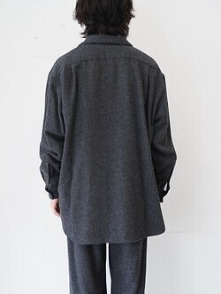 Blanc YM 女士 & 男士 CASHMERE SHIRT JACKET 图片4