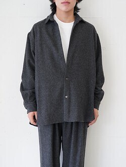Blanc YM 女士 & 男士 CASHMERE SHIRT JACKET 图片2
