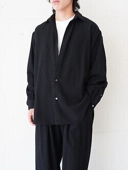 Blanc YM 女士 & 男士 CASHMERE SHIRT JACKET 图片15