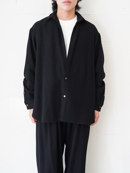 CASHMERE SHIRT JACKET｜Blanc YM 女士 & 男士