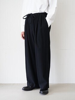 Blanc YM 女士 & 男士 CASHMERE WIDE PANTS 图片4
