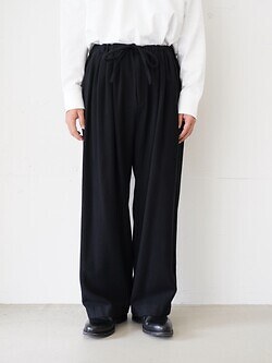 ブラン ワイエム(Blanc YM) 女士 & 男士 CASHMERE WIDE PANTS black S