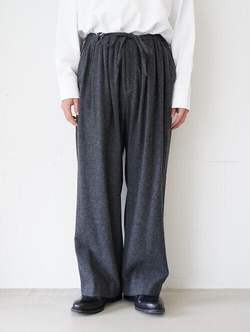 CASHMERE WIDE PANTS｜Blanc YM 女士 & 男士