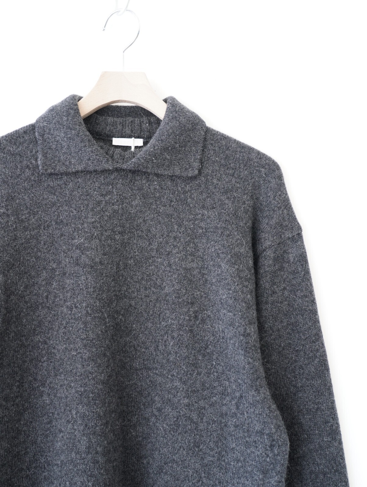 ブラン ワイエム レディース & メンズ アルパカポロカラーニットシャツ 画像23