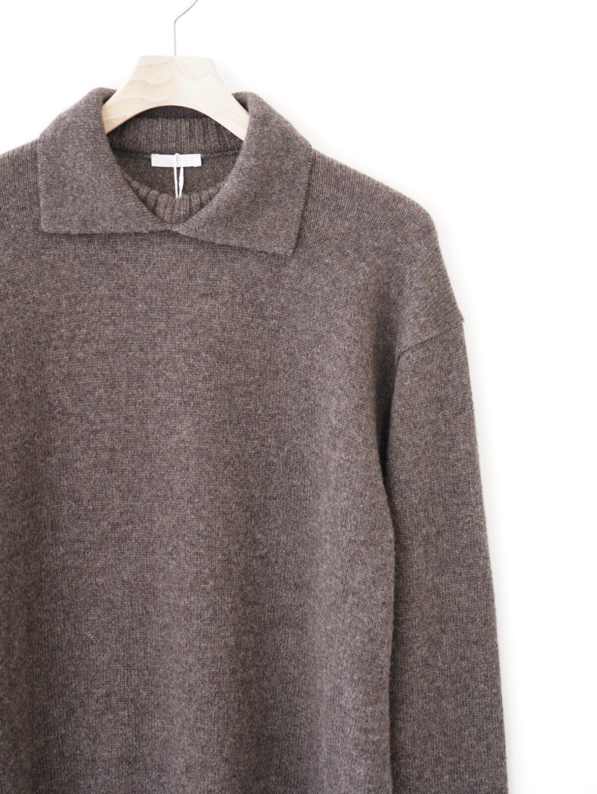 ブラン ワイエム レディース & メンズ アルパカポロカラーニットシャツ 画像15