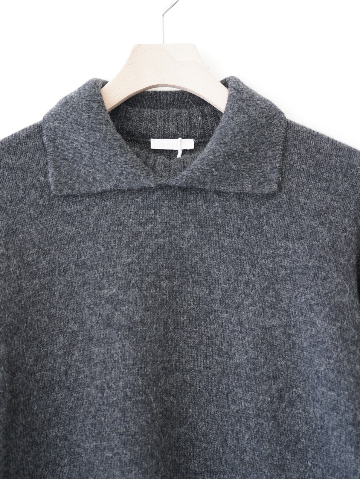 ブラン ワイエム レディース & メンズ アルパカポロカラーニットシャツ 画像24