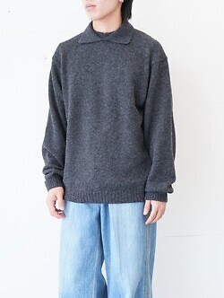 ブラン ワイエム レディース & メンズ アルパカポロカラーニットシャツ 画像21