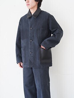 サルト(SARTO) 男裝 CANVAS COVERALL JACKET smoke black M