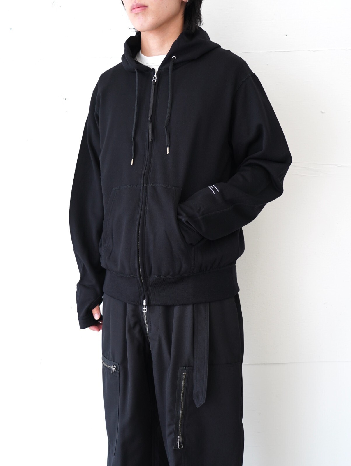 プロダクトトゥエルブ メンズ スーパー140's/130'sメリノウールジップアップパーカ 画像4