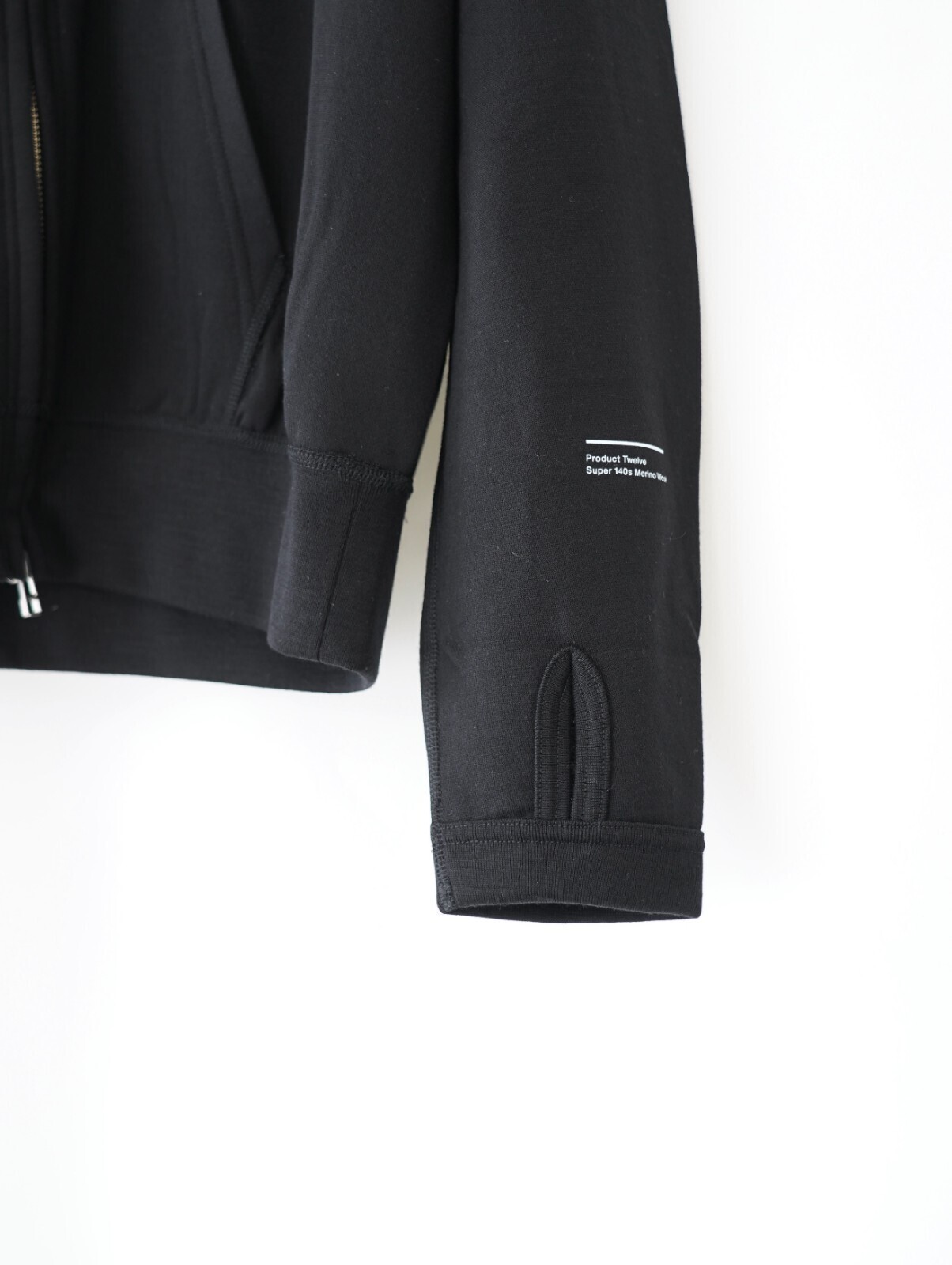 プロダクトトゥエルブ メンズ スーパー140's/130'sメリノウールジップアップパーカ 画像11