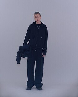 Product Twelve MENS Super 140’s /130's Melino Wool Zip Up Parka IMAGE7