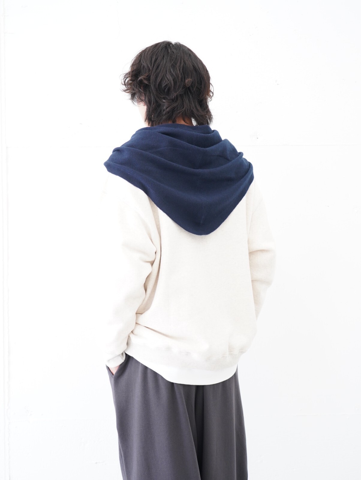 FUJI 女士 & 男士 WHITE CASHMERE SCARF 圖片16