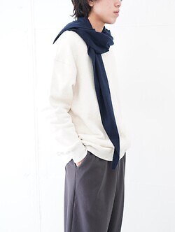 FUJI 女士 & 男士 WHITE CASHMERE SCARF 图片17