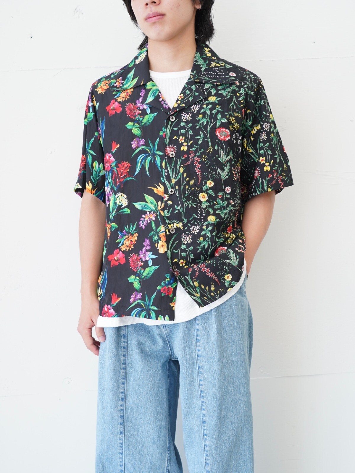 RICE NINE TEN 남성 Half And Half Shirt 이미지4