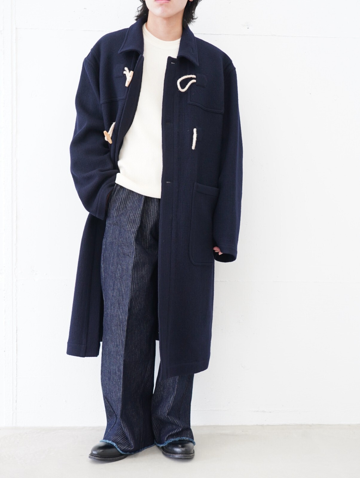 フジ レディース & メンズ メルトンウールダッフルコート 画像6