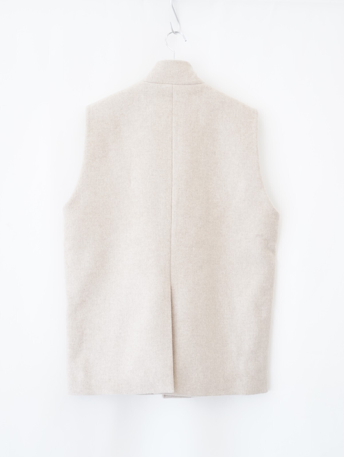 FUJI 男裝 LAMBSWOOL MELTON STAND COLLAR GILET 圖片2