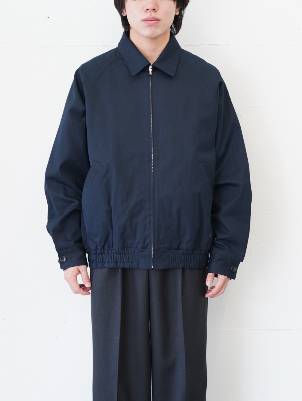 フジ メンズ コットンギャバジンラグランブルゾン 画像12