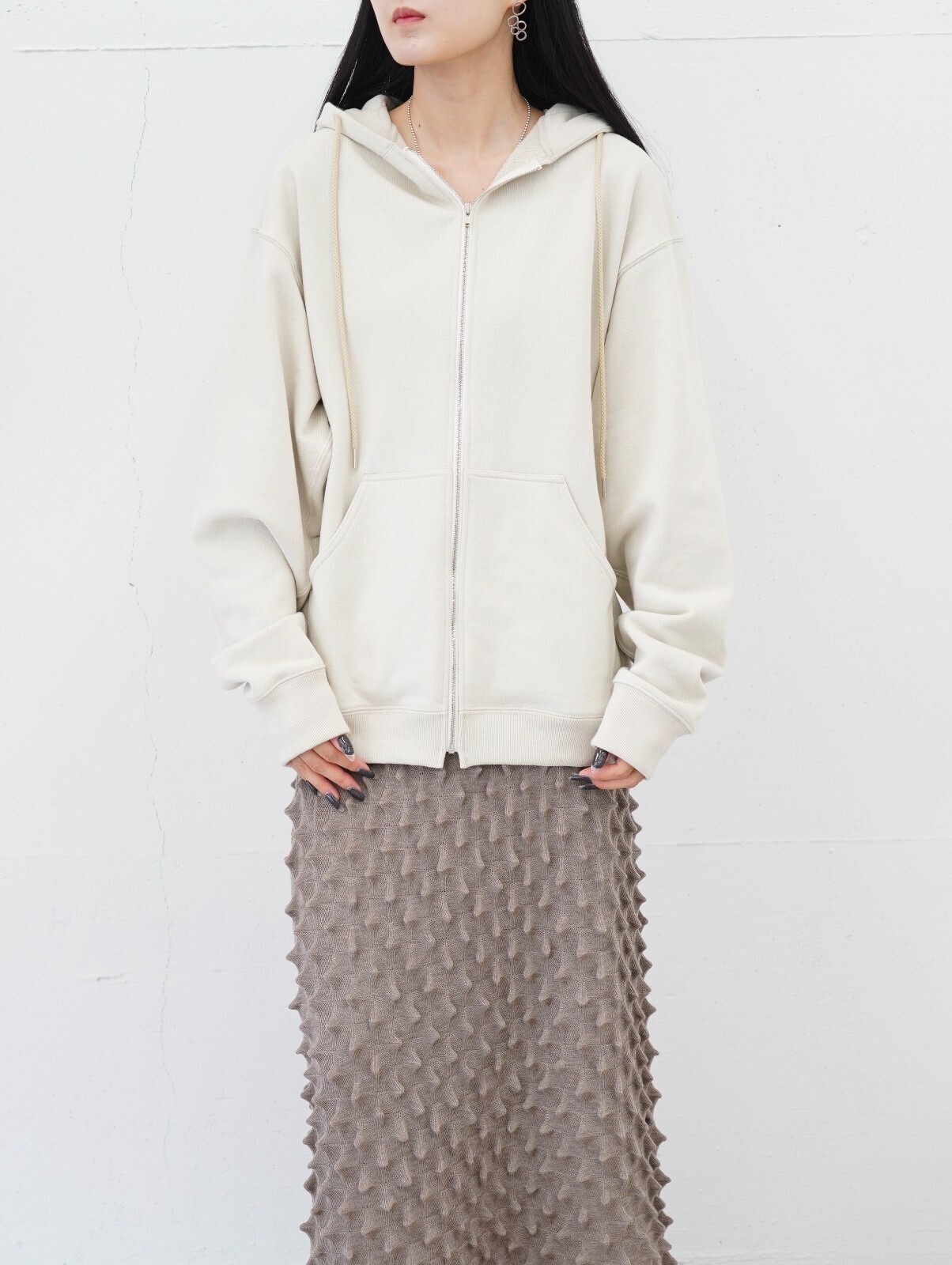 FUJI 女士 & 男士 COTTON ZIP UP HOODIE 图片17