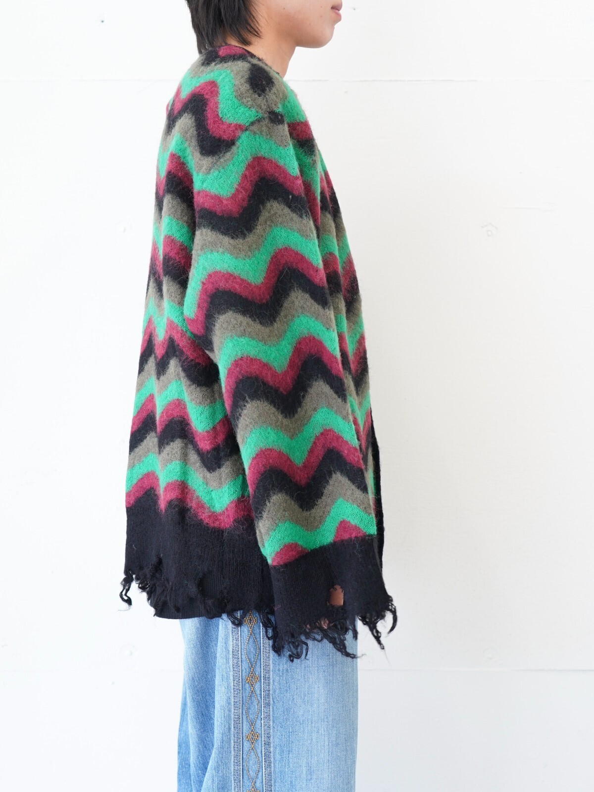 Lamrof 女裝 & 男裝 Wave Mohair Cardigan 圖片2