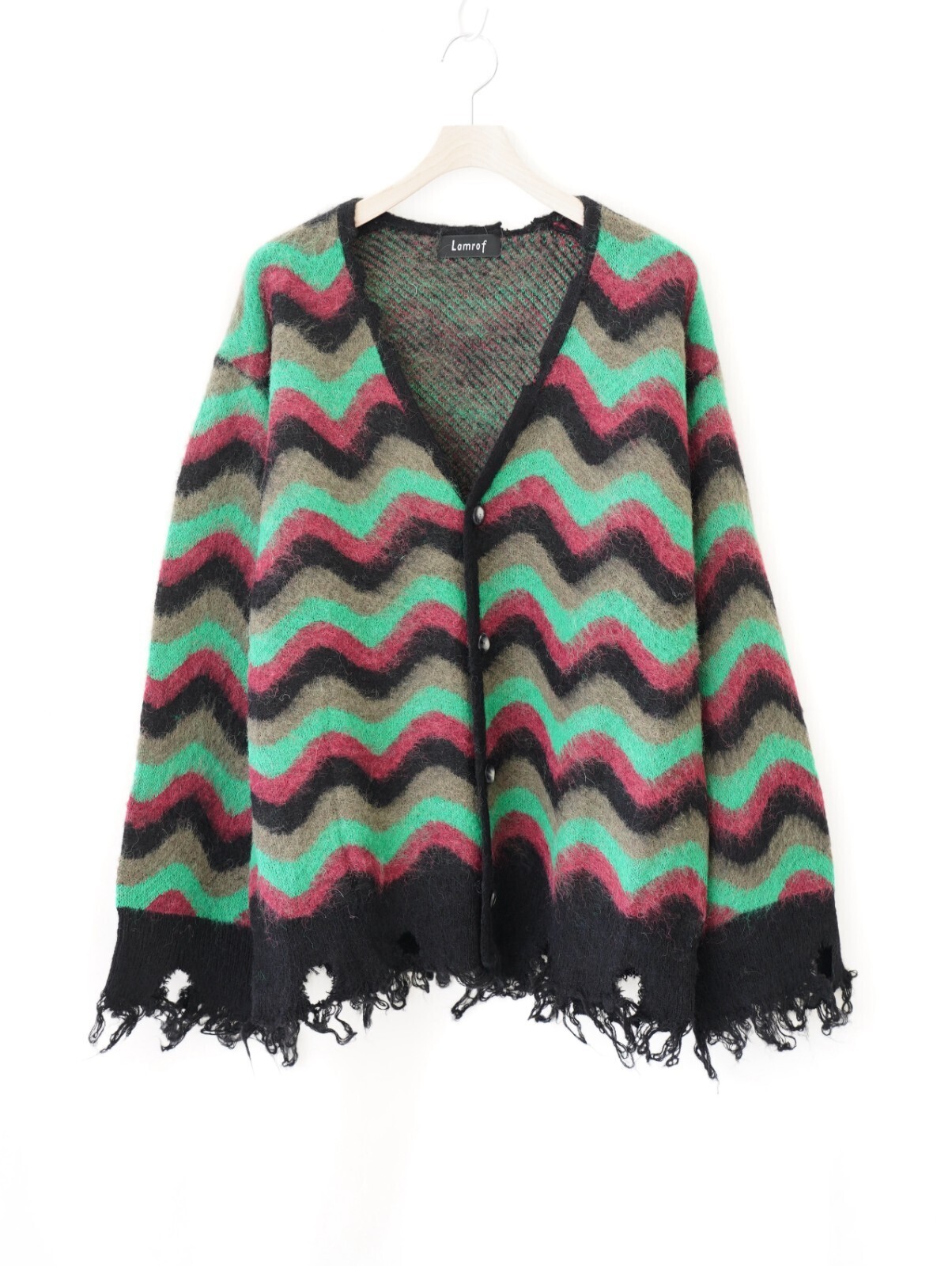 Lamrof 女裝 & 男裝 Wave Mohair Cardigan 圖片6