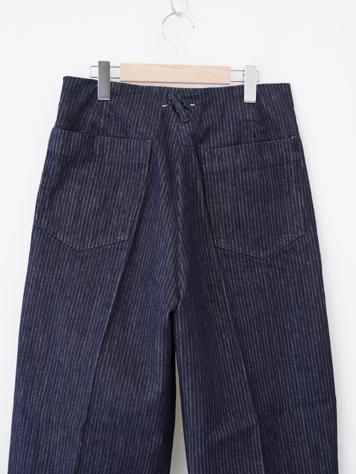 saby 男士 TUCK-BAGGY TYPE 2 - Stripe Denim One Wash - 圖片10