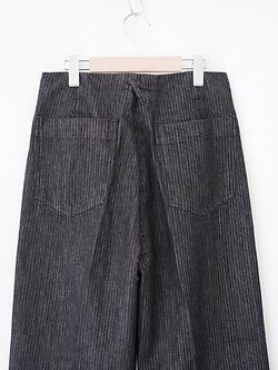 saby MENS TUCK-BAGGY TYPE 2 - Stripe Denim One Wash - IMAGE9