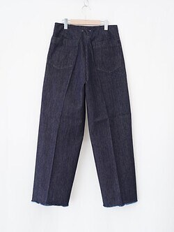 saby MENS TUCK-BAGGY TYPE 2 - Stripe Denim One Wash - IMAGE21