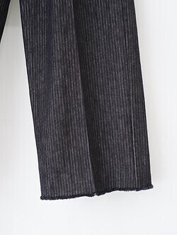 saby MENS TUCK-BAGGY TYPE 2 - Stripe Denim One Wash - IMAGE7